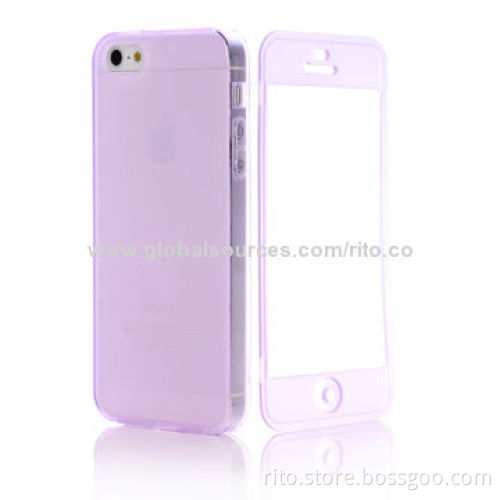 New TPU Cover Case with Screen Cover for iPhone 5/5s